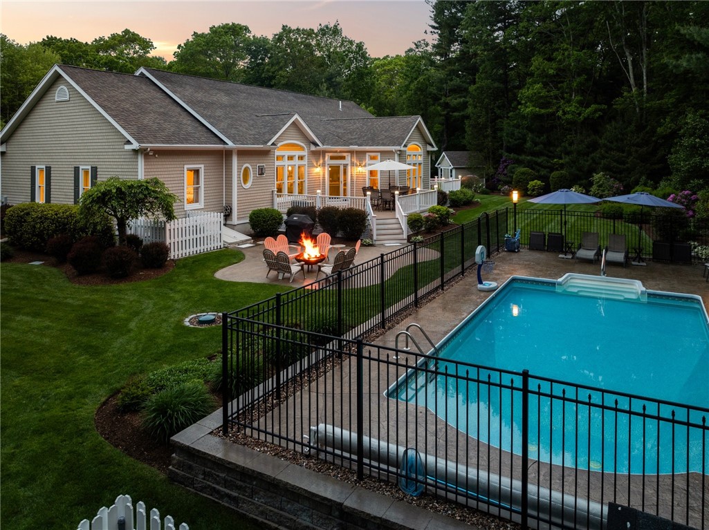 2271 Middle Road East Greenwich, RI 02818 - Photo 43 of 50 Twilight is a magical time - perfect for gathering with friends and family!