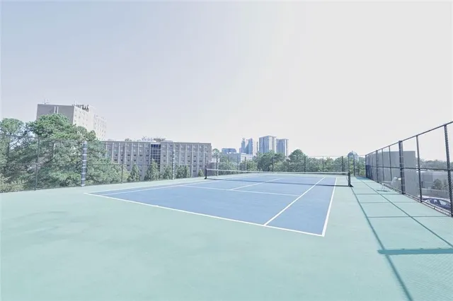 a view of a tennis court