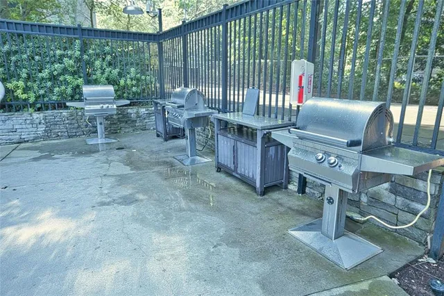a view of backyard with outdoor seating