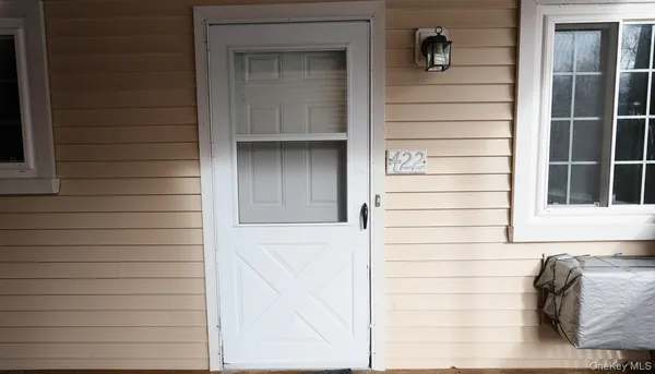 a view of front door