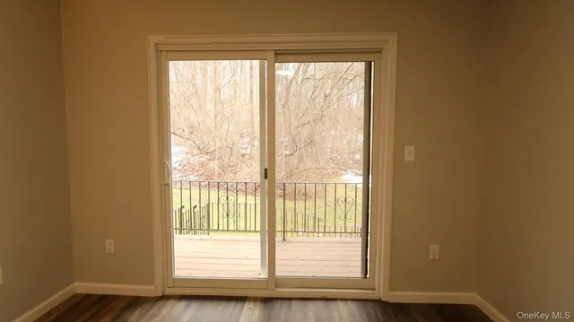 a view of a window in a room
