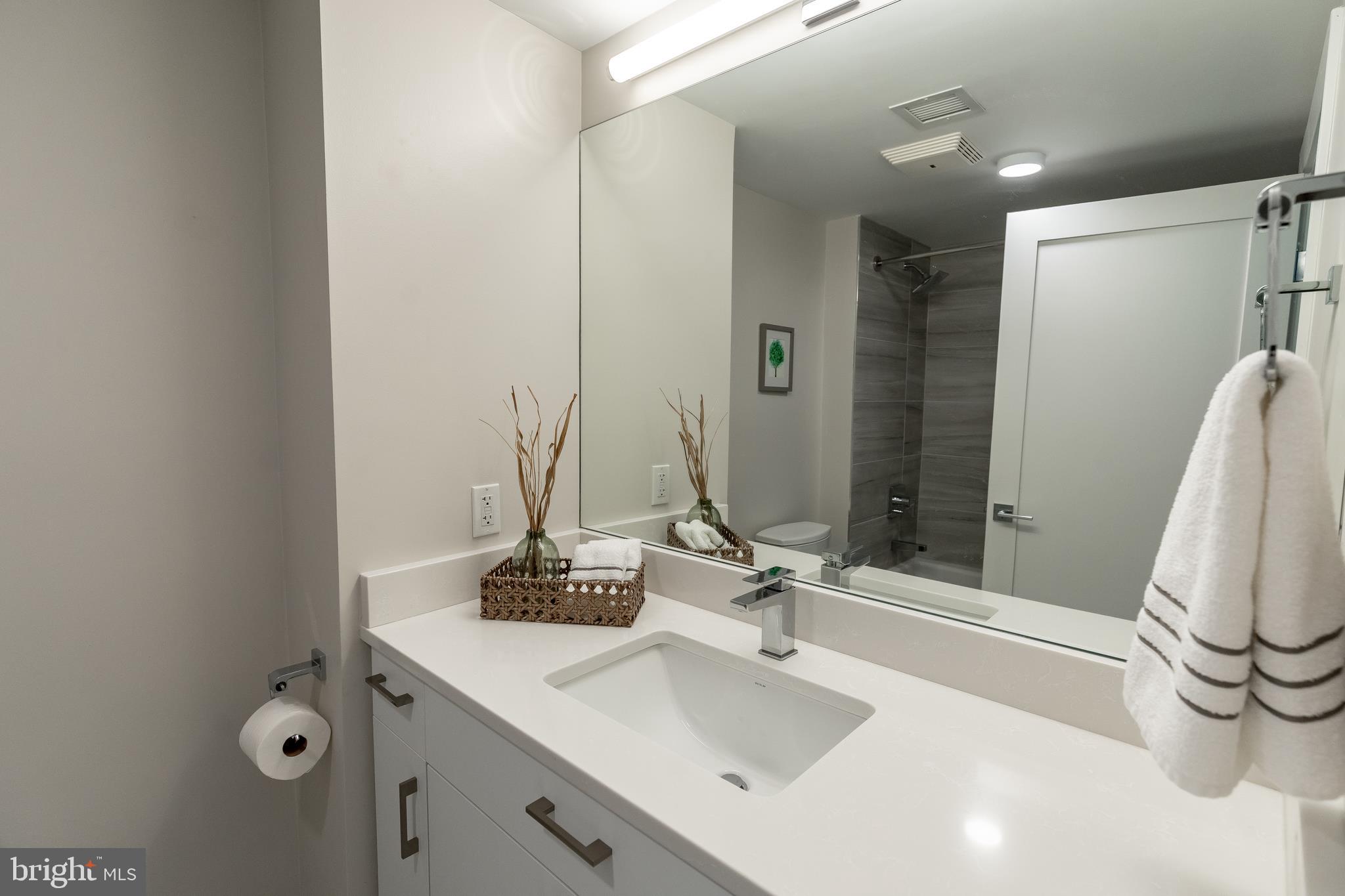 631 D Street Northwest, Unit 241 Washington, DC 20004 - Photo 28 of 81 a bathroom with a sink and a mirror