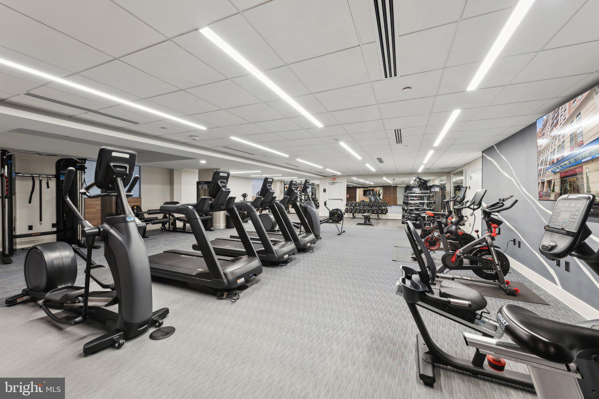 631 D Street Northwest, Unit 241 Washington, DC 20004 - Photo 47 of 81 a view of a room with gym equipment