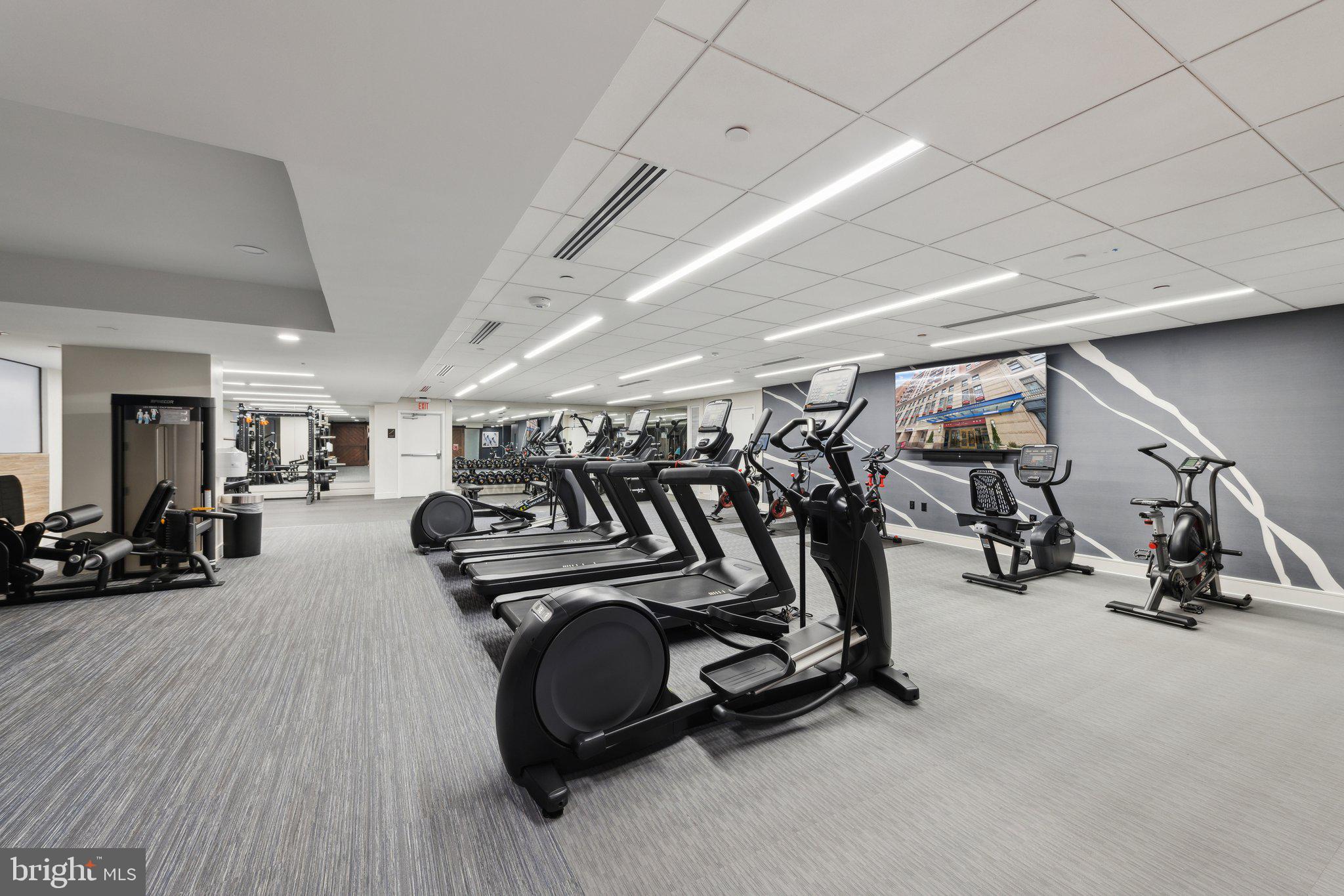 631 D Street Northwest, Unit 241 Washington, DC 20004 - Photo 48 of 81 a view of a room with gym equipment