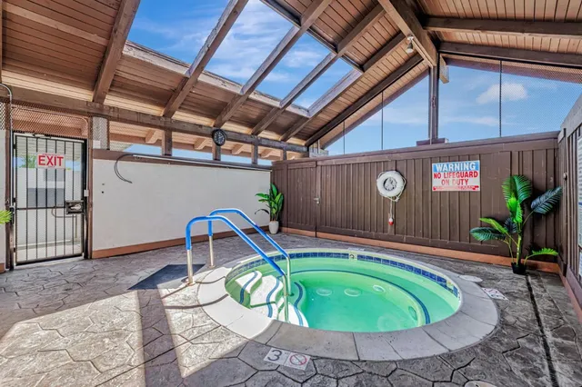 a table and chairs in a room