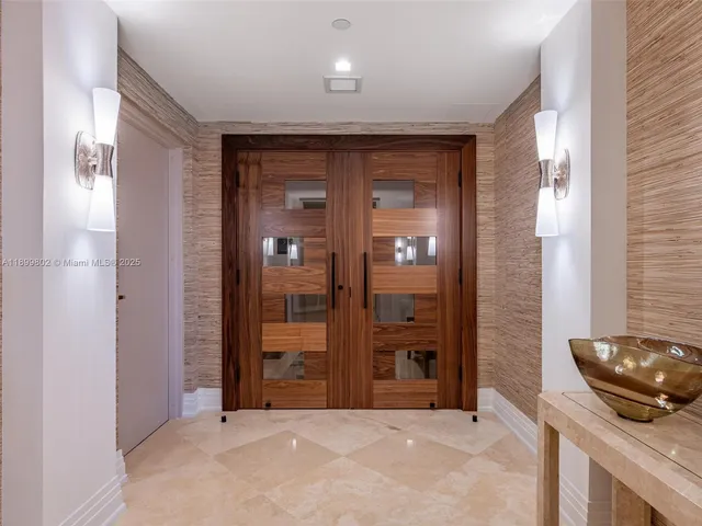 an empty room with closet