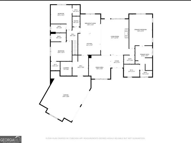 a picture of a floor plan