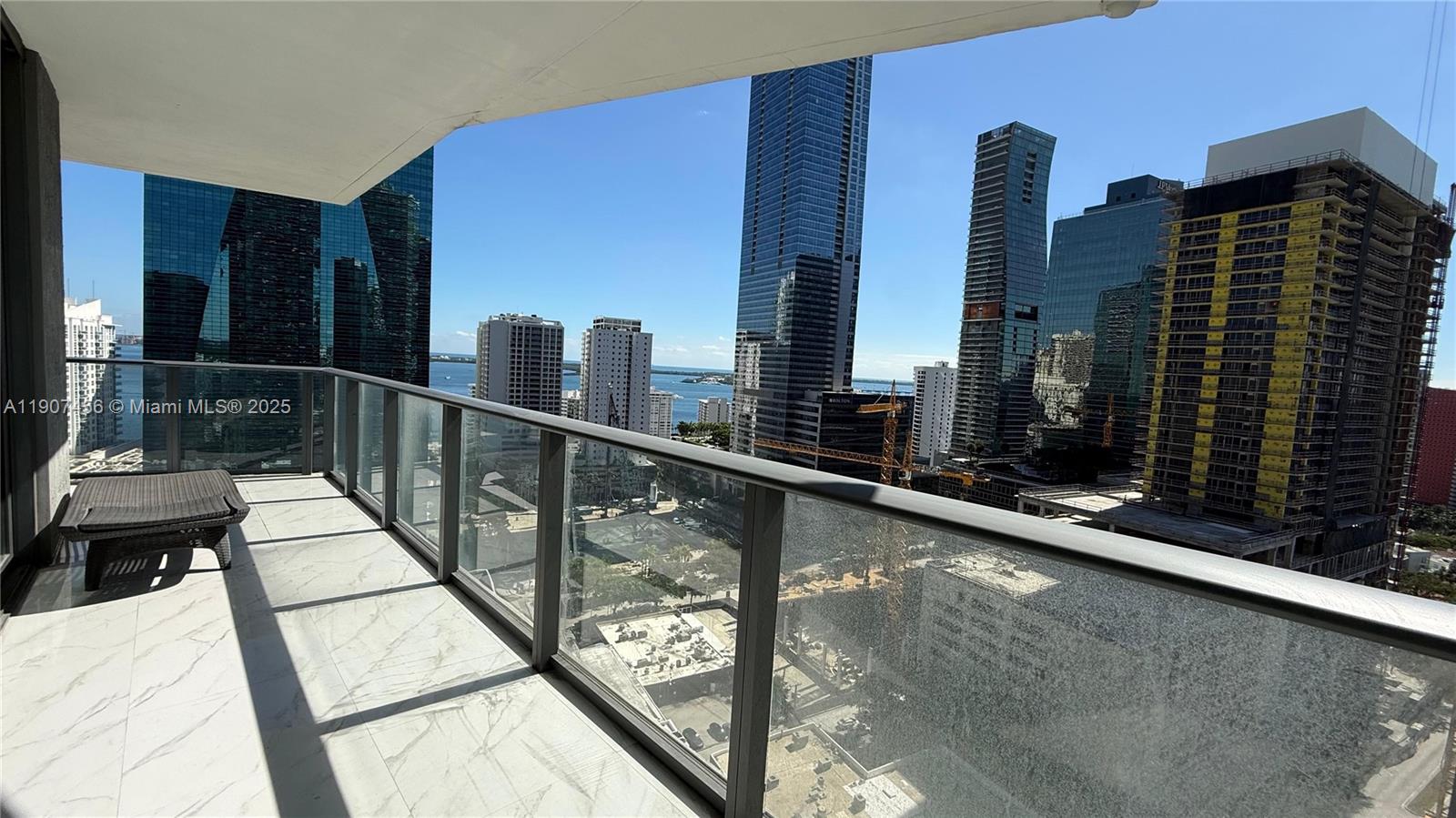 1300 South Miami Avenue, Unit 2005 Miami, FL 33130 - Photo 34 of 46 a view of balcony with wooden floor