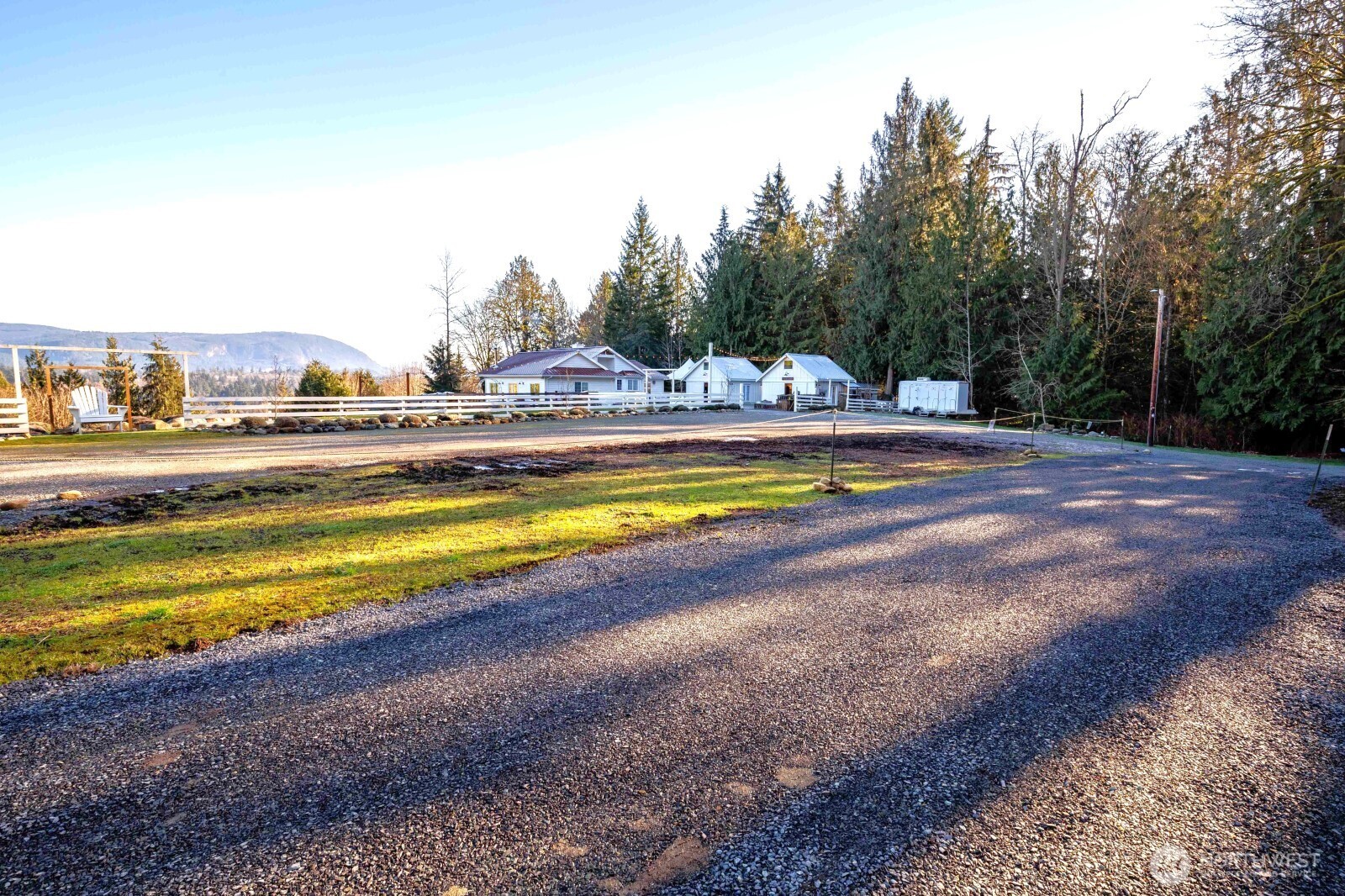 20129 Tveit Road Arlington, WA 98223 - Photo 21 of 31 a view of a swimming pool with an ocean view