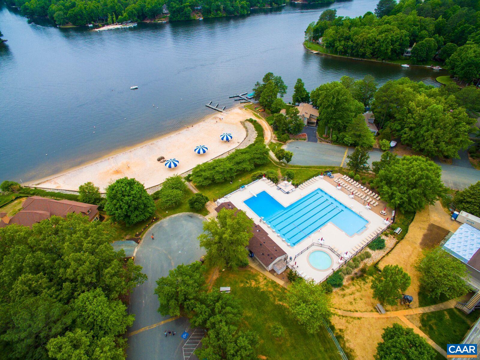 16 Bonita Road Palmyra, VA 22963 - Photo 35 of 39 an aerial view of a house with a lake view