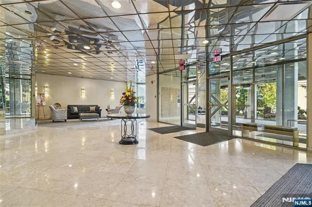 a view of a city with tall buildings