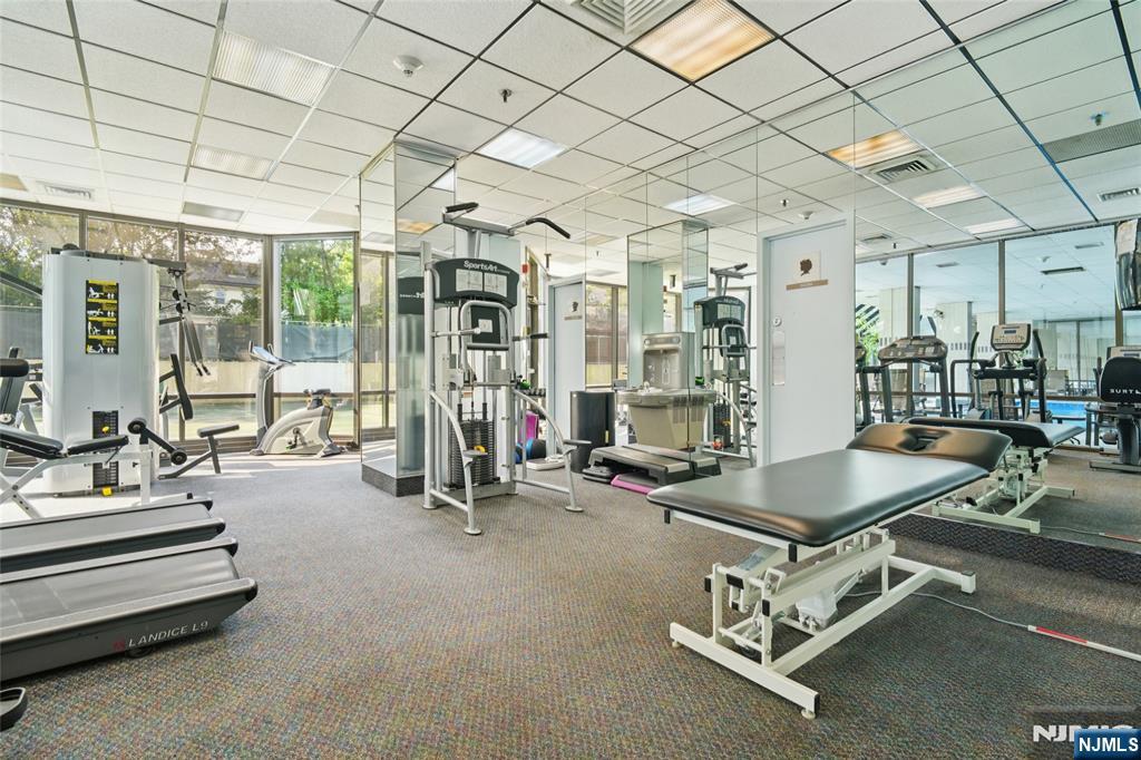 245 Prospect Avenue, Unit 5B Hackensack, NJ 07601 - Photo 34 of 35 a room with gym equipment