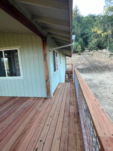 a view of wooden deck