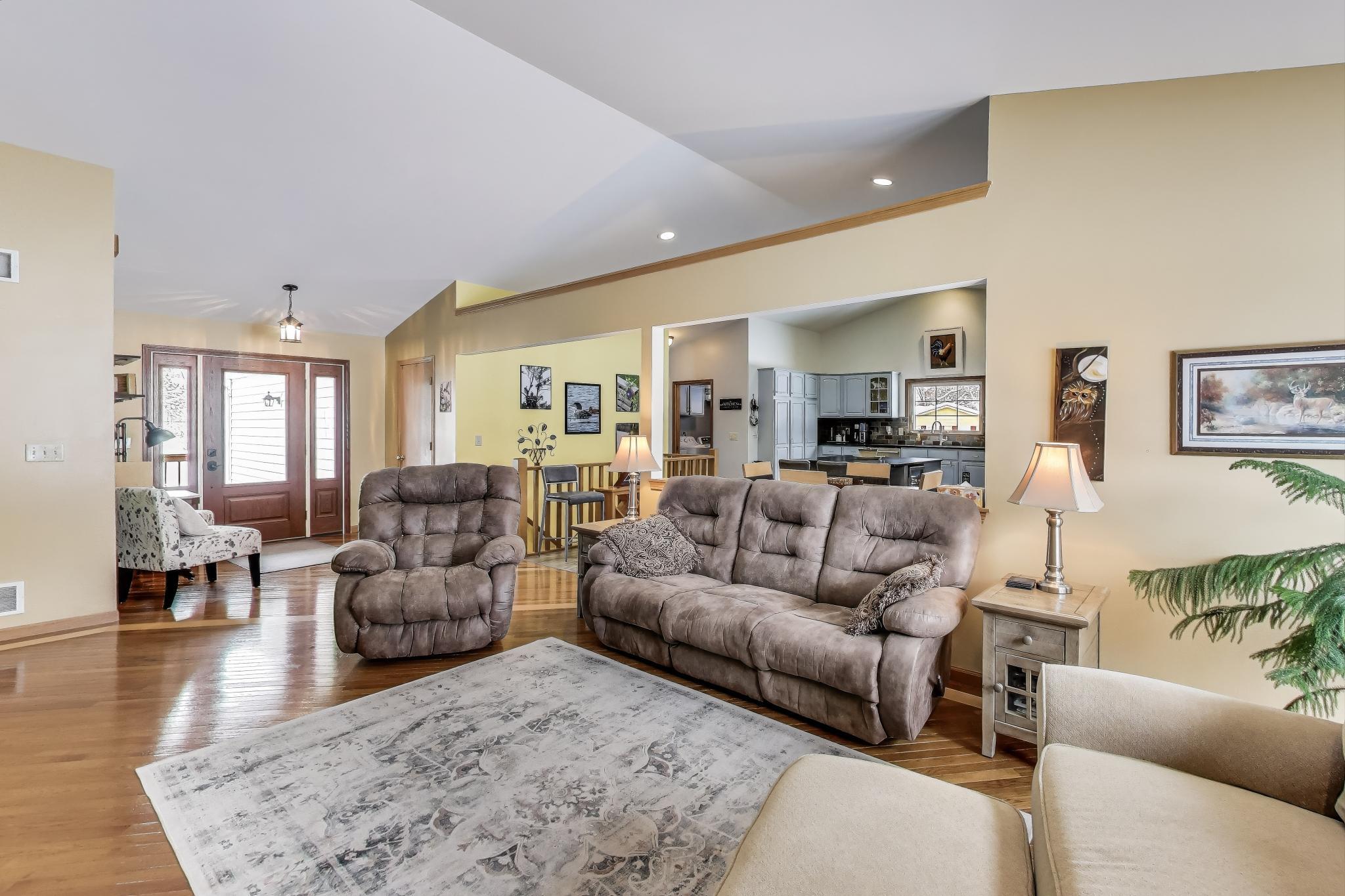 W312S8869 Cherokee Pass Mukwonago, WI 53149 - Photo 12 of 75 Living Room view from fireplace.