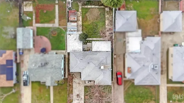aerial view of a house