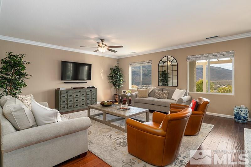 1640 Back Nine Trail Reno, NV 89523 - Photo 10 of 35 a living room with furniture and a flat screen tv