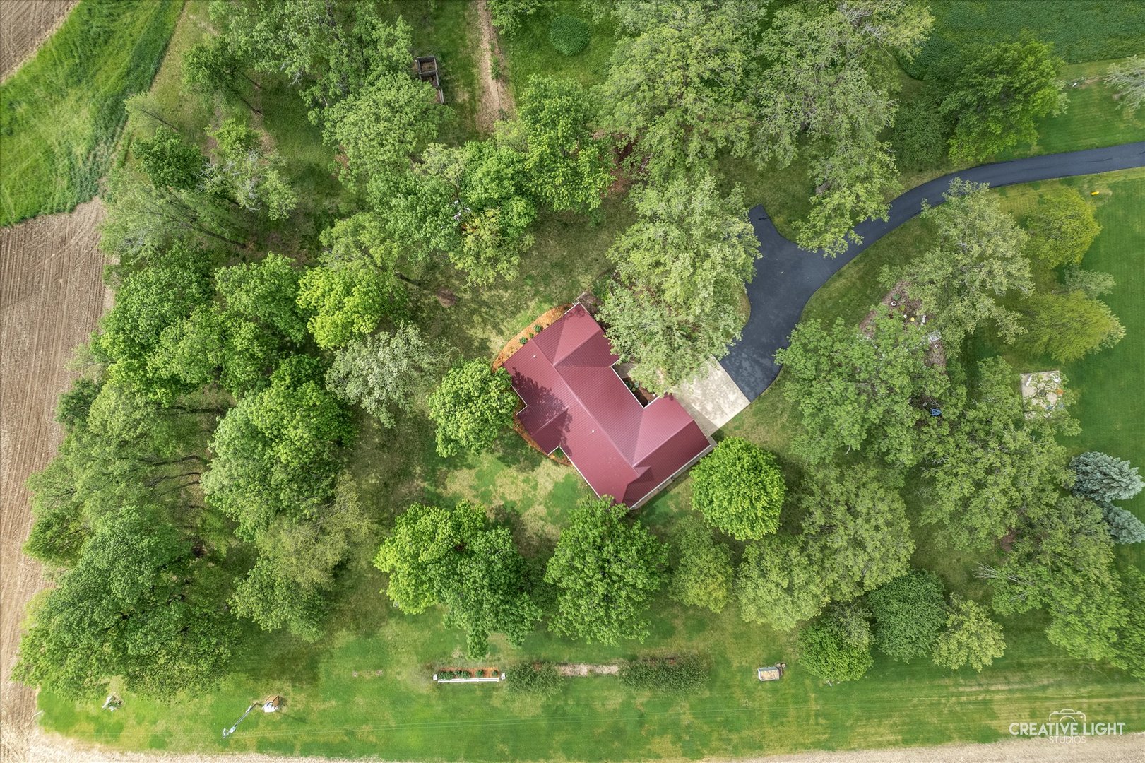 14050 Townhouse Road Newark, IL 60541 - Photo 43 of 45 an aerial view of a house with pool outdoor seating and yard