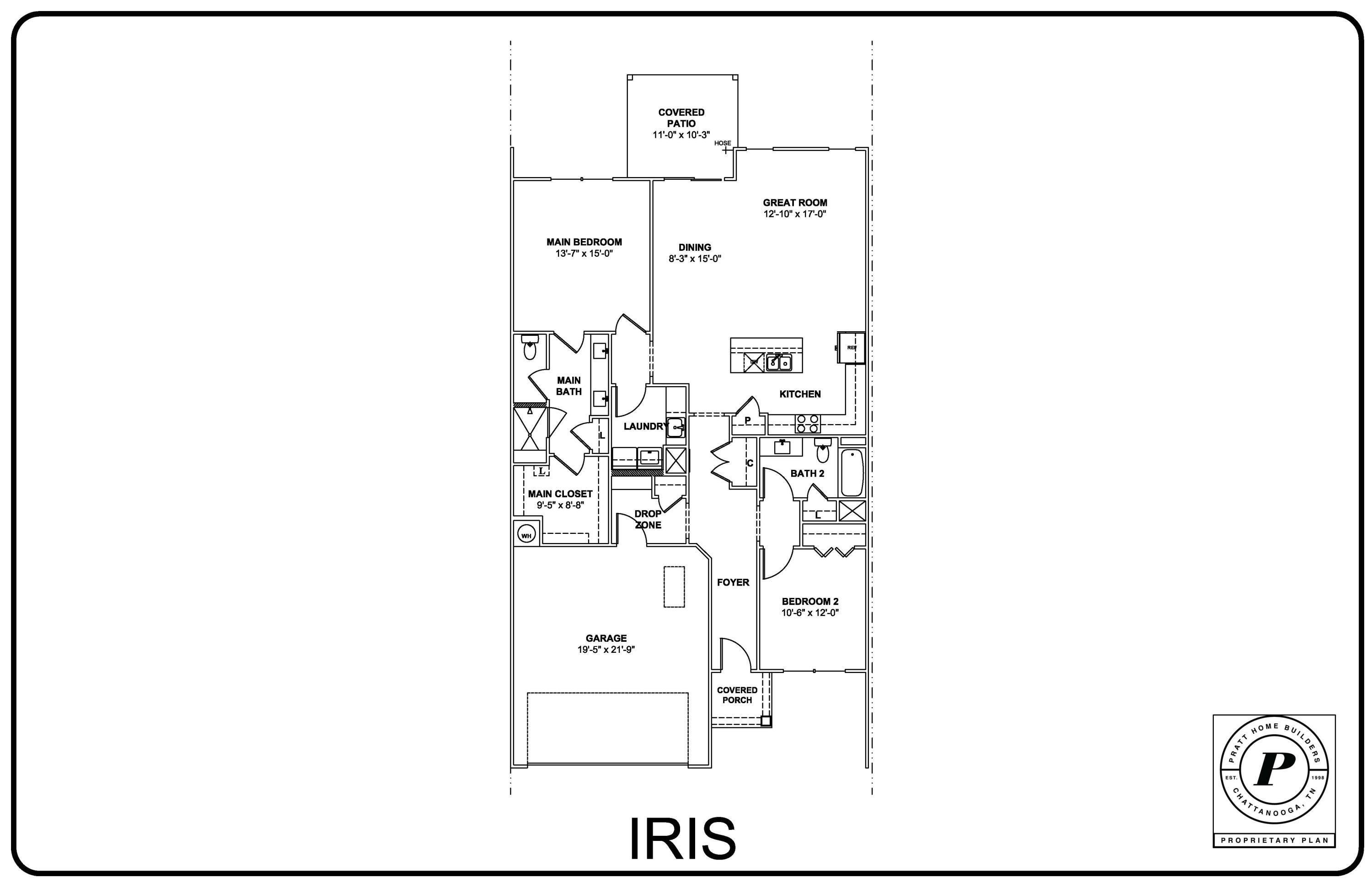474 Double Play Drive, Unit 108 Chattanooga, TN 37421 - Photo 33 of 33 EP108 SPEC IRIS PRESENTATION FLOORPLAN