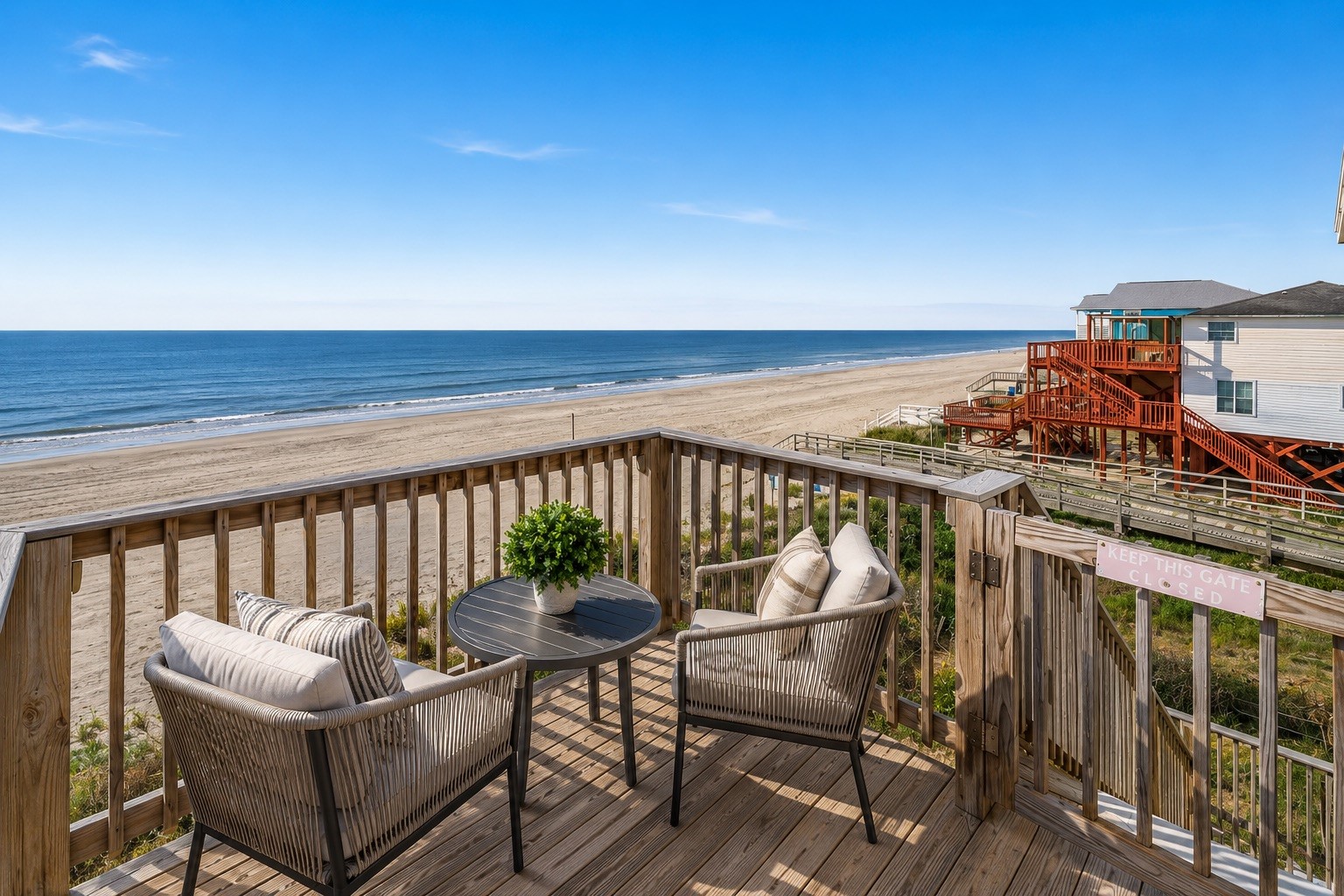 116 Howard Avenue, Unit I Surfside Beach, TX 77541 - Photo 27 of 39 The average view from your private deck.
