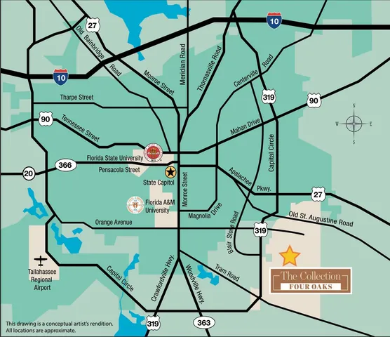 $419,500 | 4059 Four Oaks Boulevard, Tallahassee, FL 32311