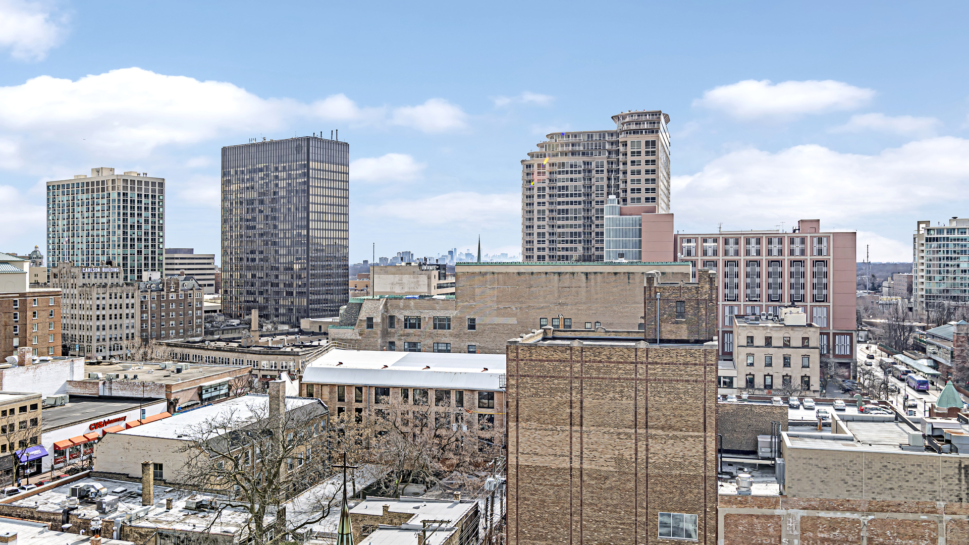 800 Elgin Road, Unit 1221 Evanston, IL 60201 - Photo 16 of 23 a view of a city with tall buildings