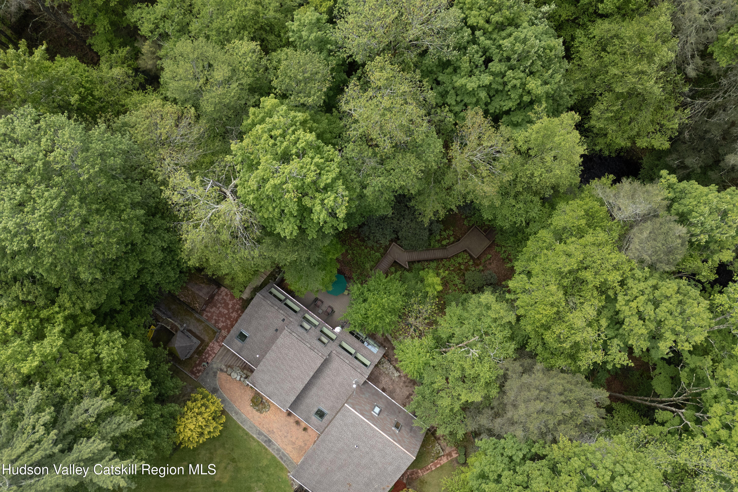 494 Edwards Road Monticello, NY 12701 - Photo 22 of 23 an aerial view of a house with a yard