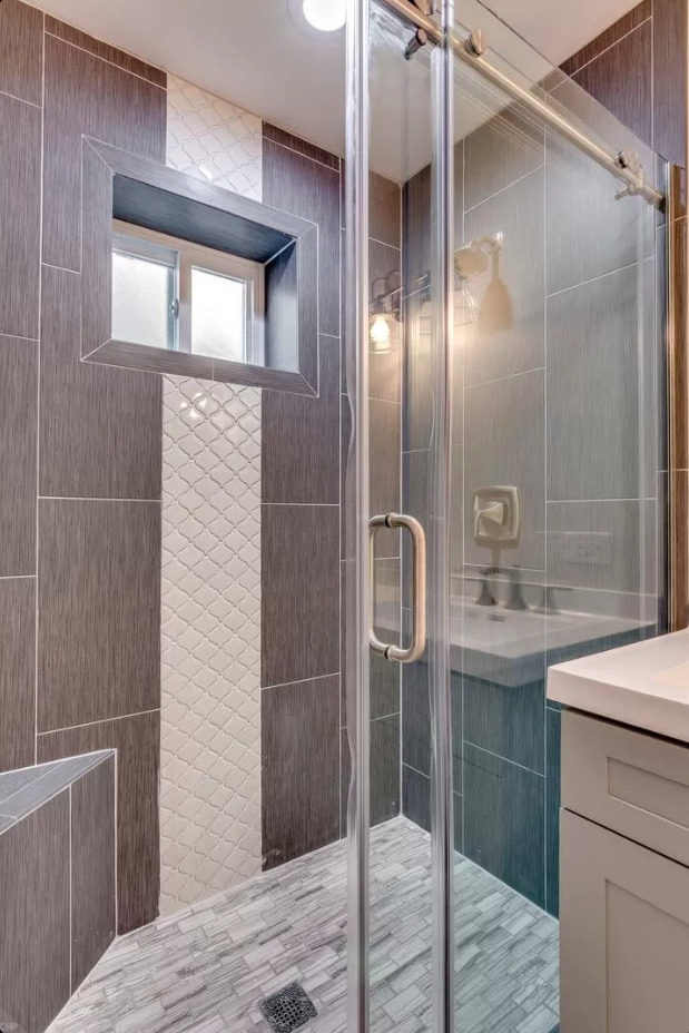 1930 South Morgan Street, Unit 1 Chicago, IL 60608 - Photo 6 of 11 a bathroom with a sink and mirror