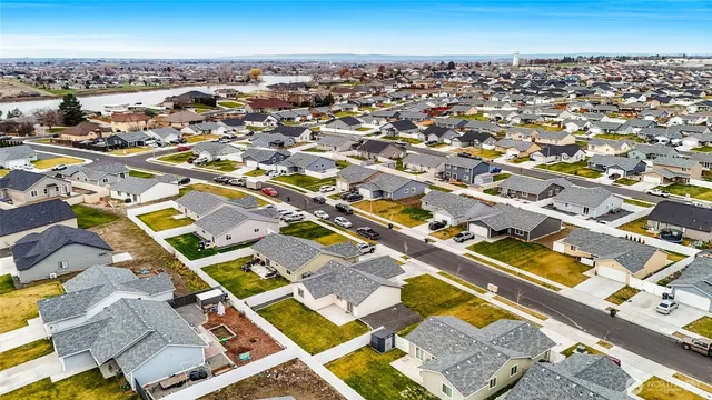 an aerial view of a city