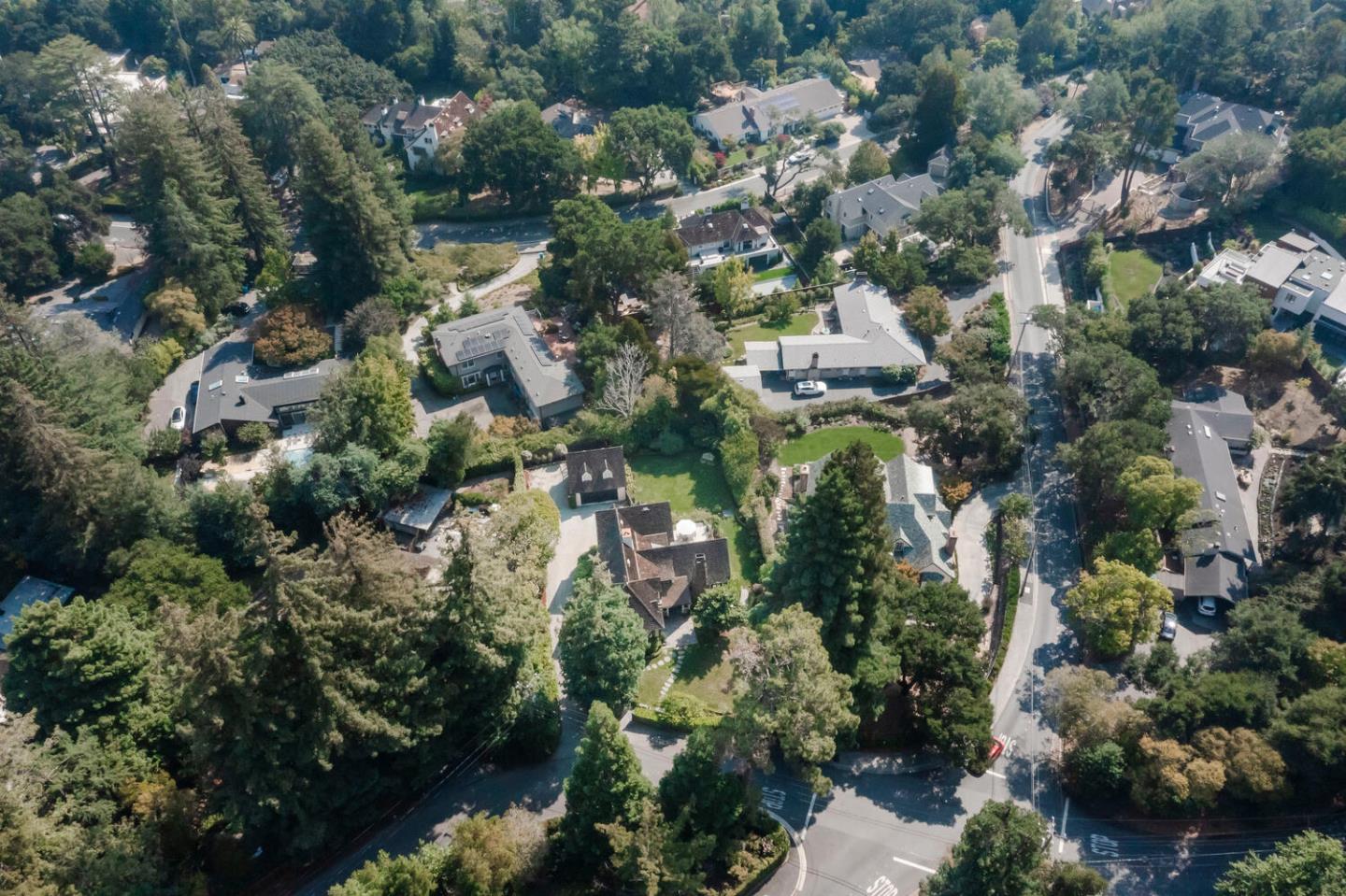 595 Hayne Road Hillsborough, CA 94010 - Photo 68 of 71 an aerial view of multiple house
