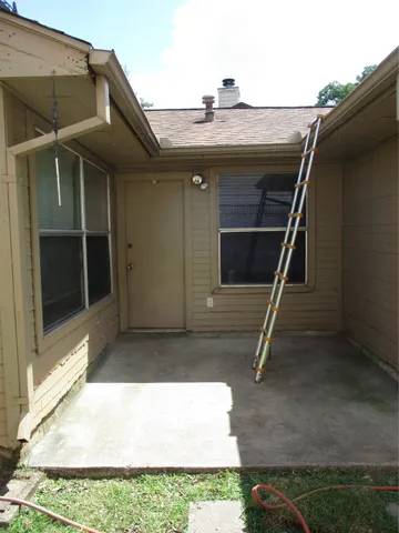 a backyard of a house