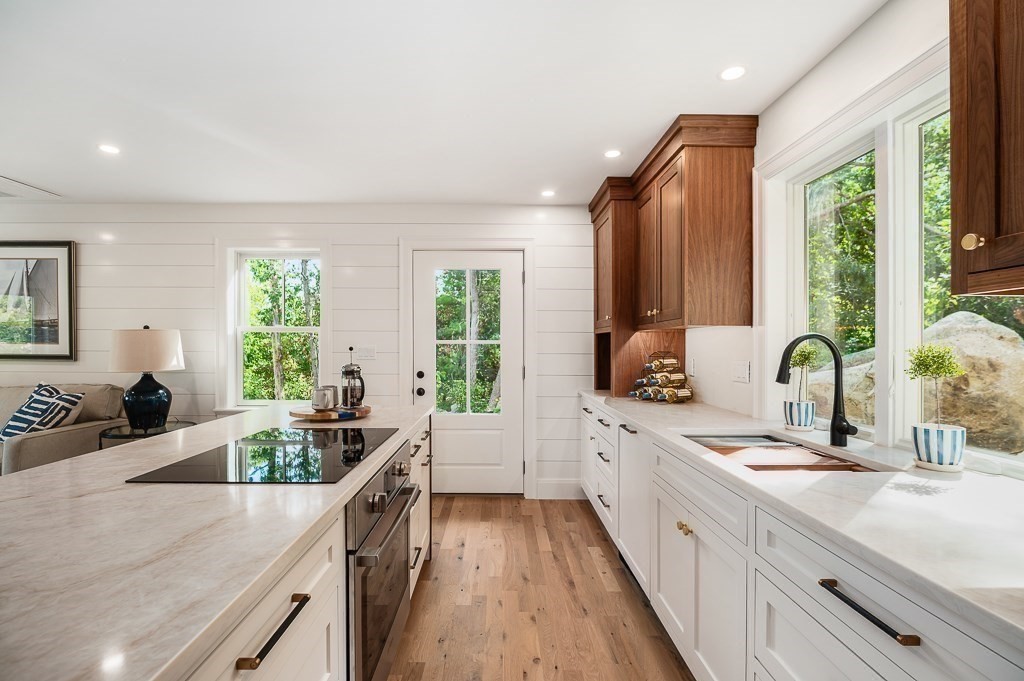 5 Samoset Road, Unit A Gloucester, MA 01930 - Photo 9 of 41 a kitchen with sink a counter top space and living room