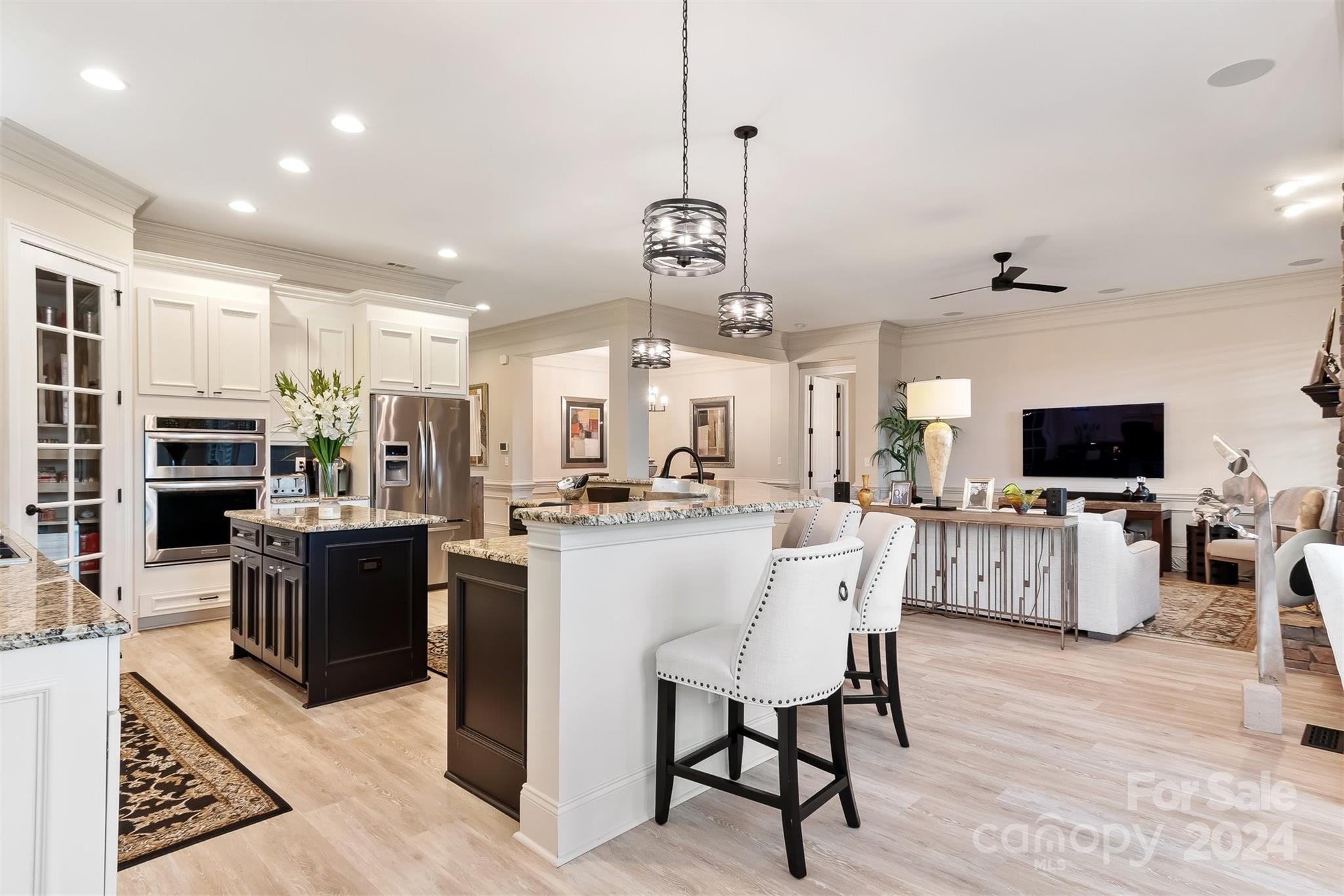 15608 Lake Ridge Road Charlotte, NC 28278 - Photo 11 of 37 a view of a dining room kitchen and a living room