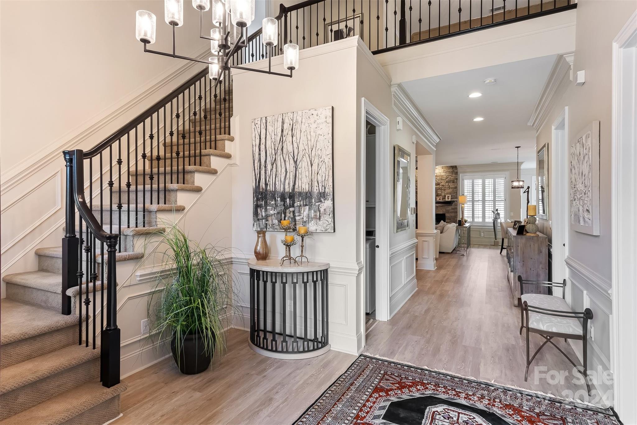 15608 Lake Ridge Road Charlotte, NC 28278 - Photo 4 of 37 a view of entryway and hall with wooden floor