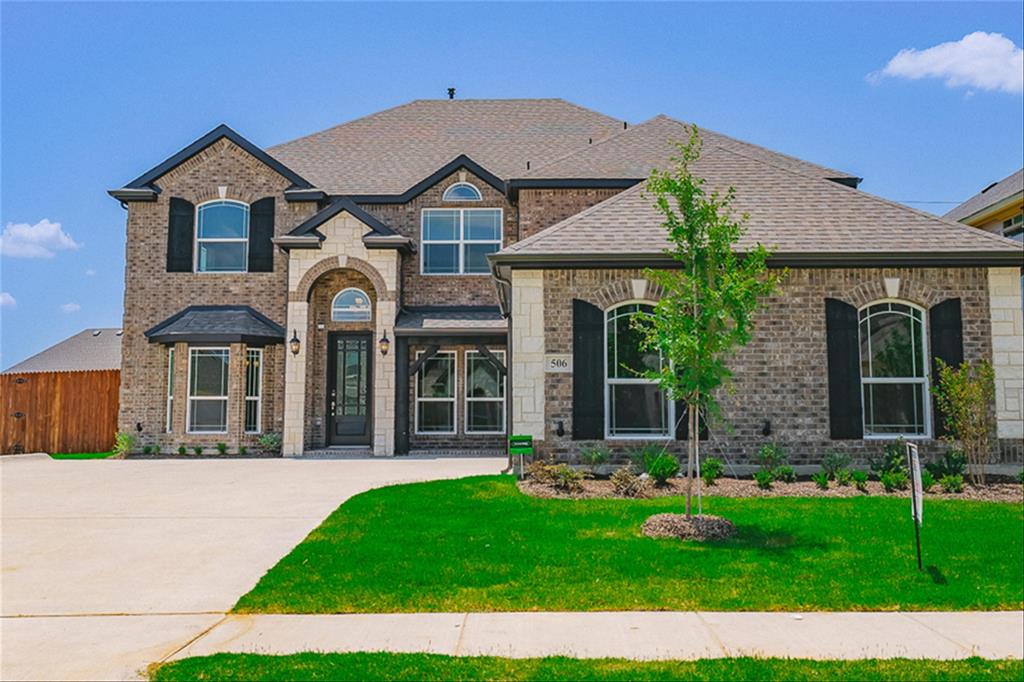506 Crestview Drive Midlothian, TX 76065 - Photo 1 of 1 a view of a white house with a big yard and potted plants