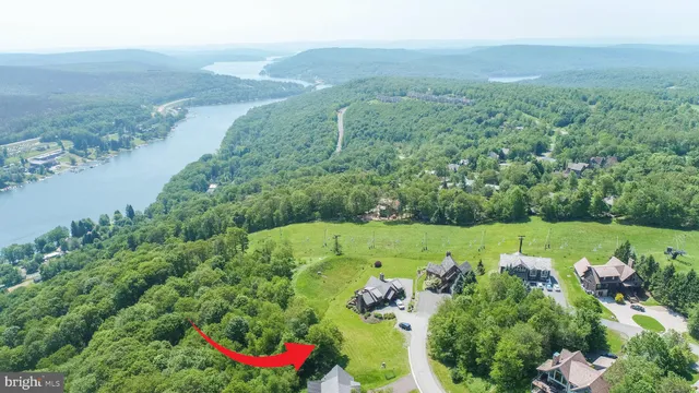 a view of a city with mountains in the background