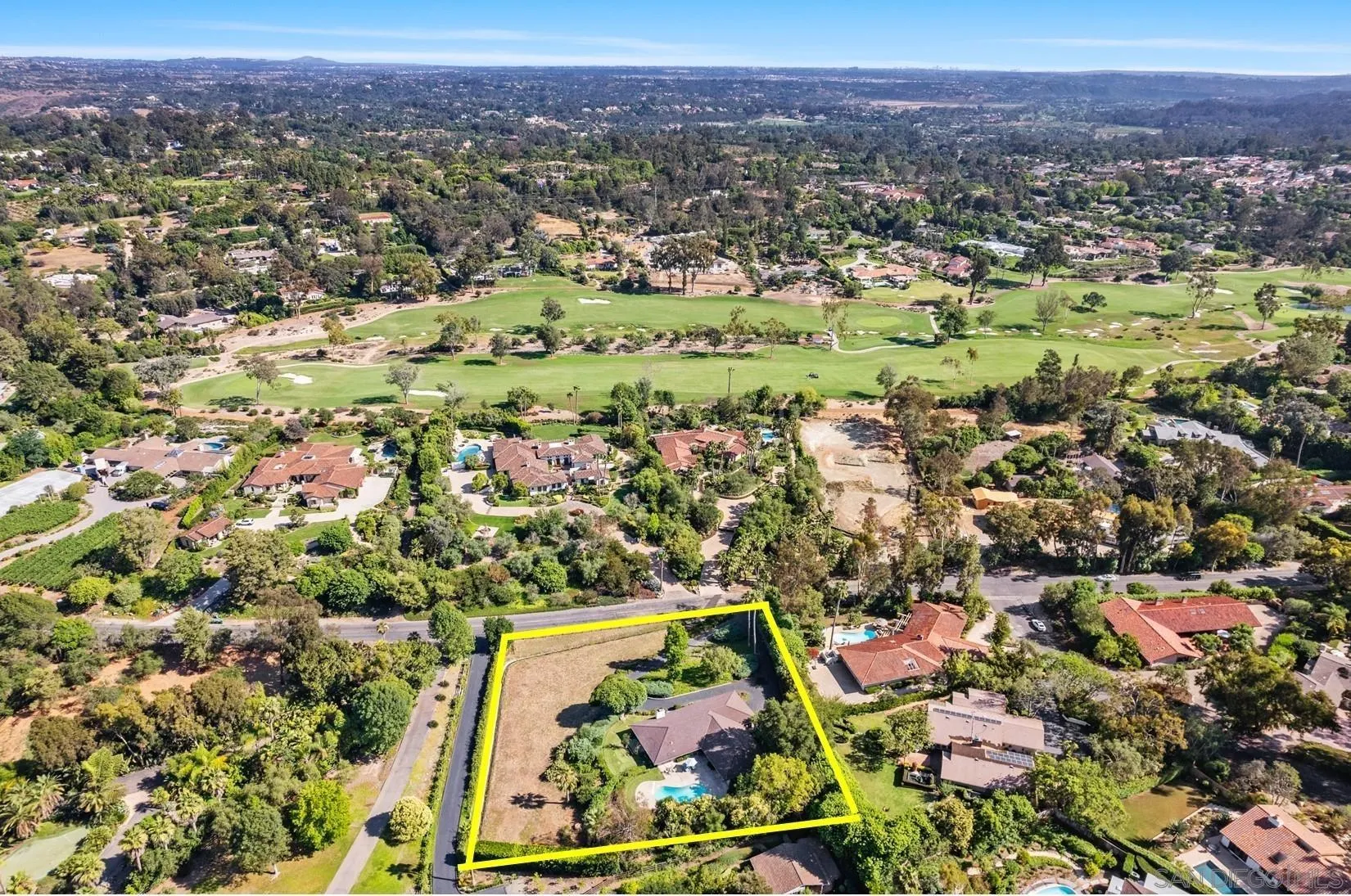 6350 Mimulus Rancho Santa Fe, CA 92067 - Photo 4 of 21 an aerial view of residential houses with outdoor space and trees