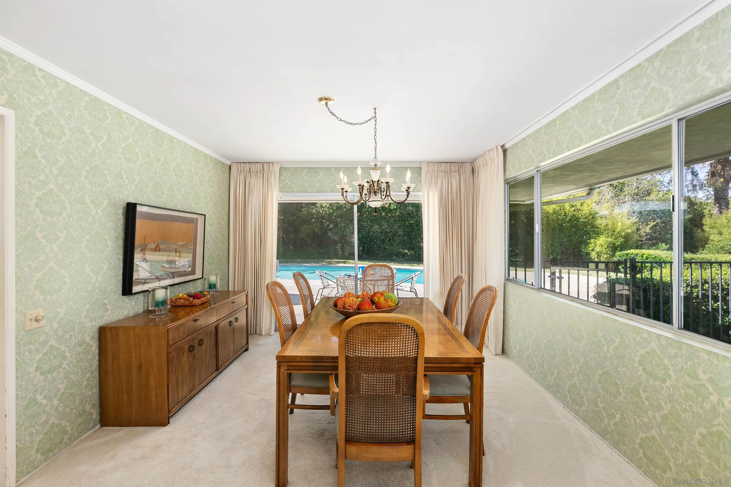6350 Mimulus Rancho Santa Fe, CA 92067 - Photo 8 of 21 a view of a dining room with furniture window and outside view