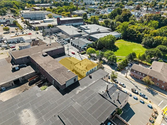 an aerial view of a city