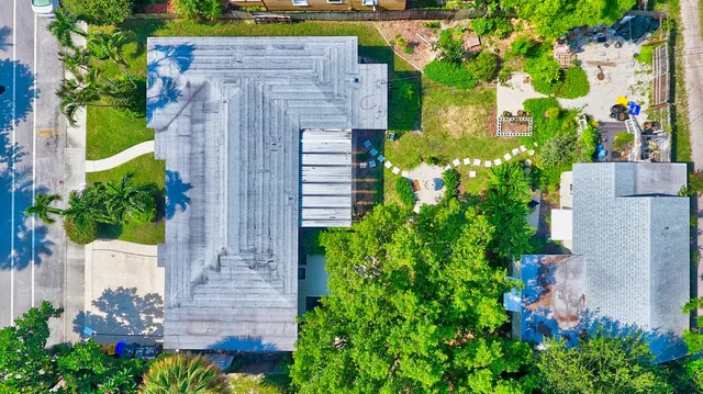 a view of a city with an ocean