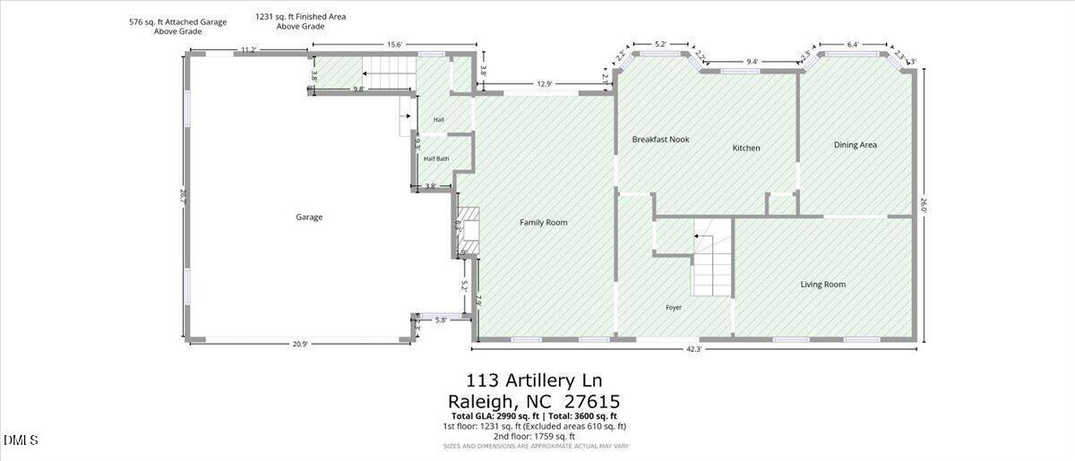 113 Artillery Lane Raleigh, NC 27615 - Photo 52 of 56 53-113 Artillery Ln Floor Plan-53