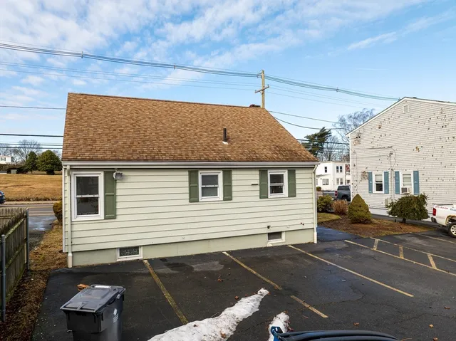 a view of a house with a patio