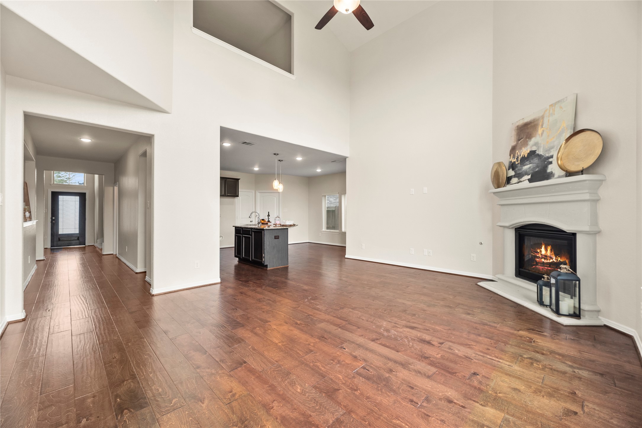 11734 Deepwater Ridge Way Cypress, TX 77433 - Photo 14 of 35 a view of a livingroom with a fireplace and window