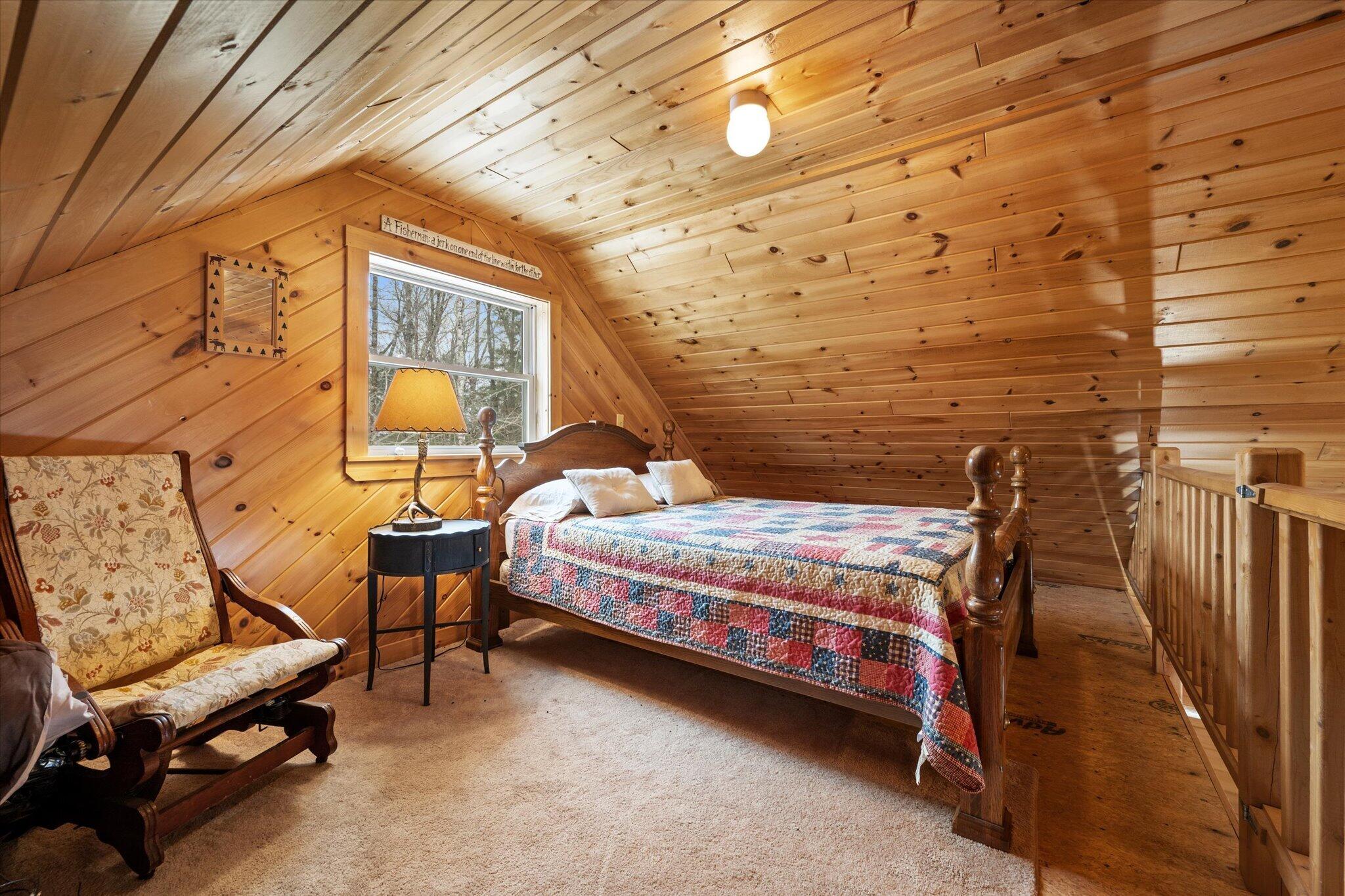 25 Wisdom Road Island Falls, ME 04747 - Photo 29 of 46 27-Loft_Bedroom 3