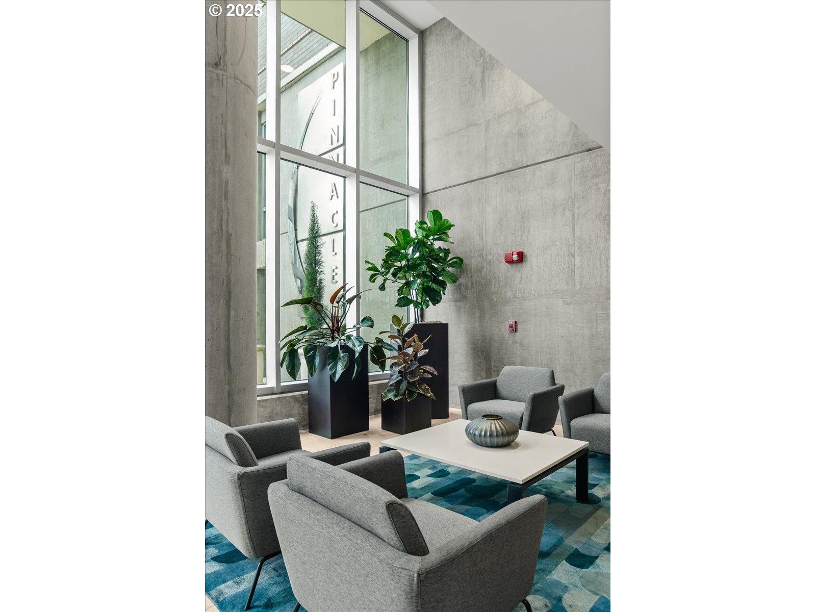 1255 Northwest 9th Avenue, Unit 910 Portland, OR 97209 - Photo 33 of 43 a living room with furniture and potted plant