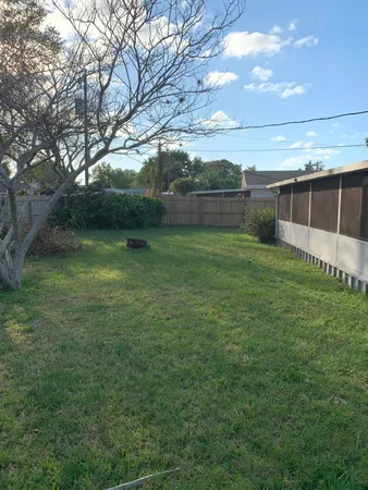 a view of an outdoor space and a yard