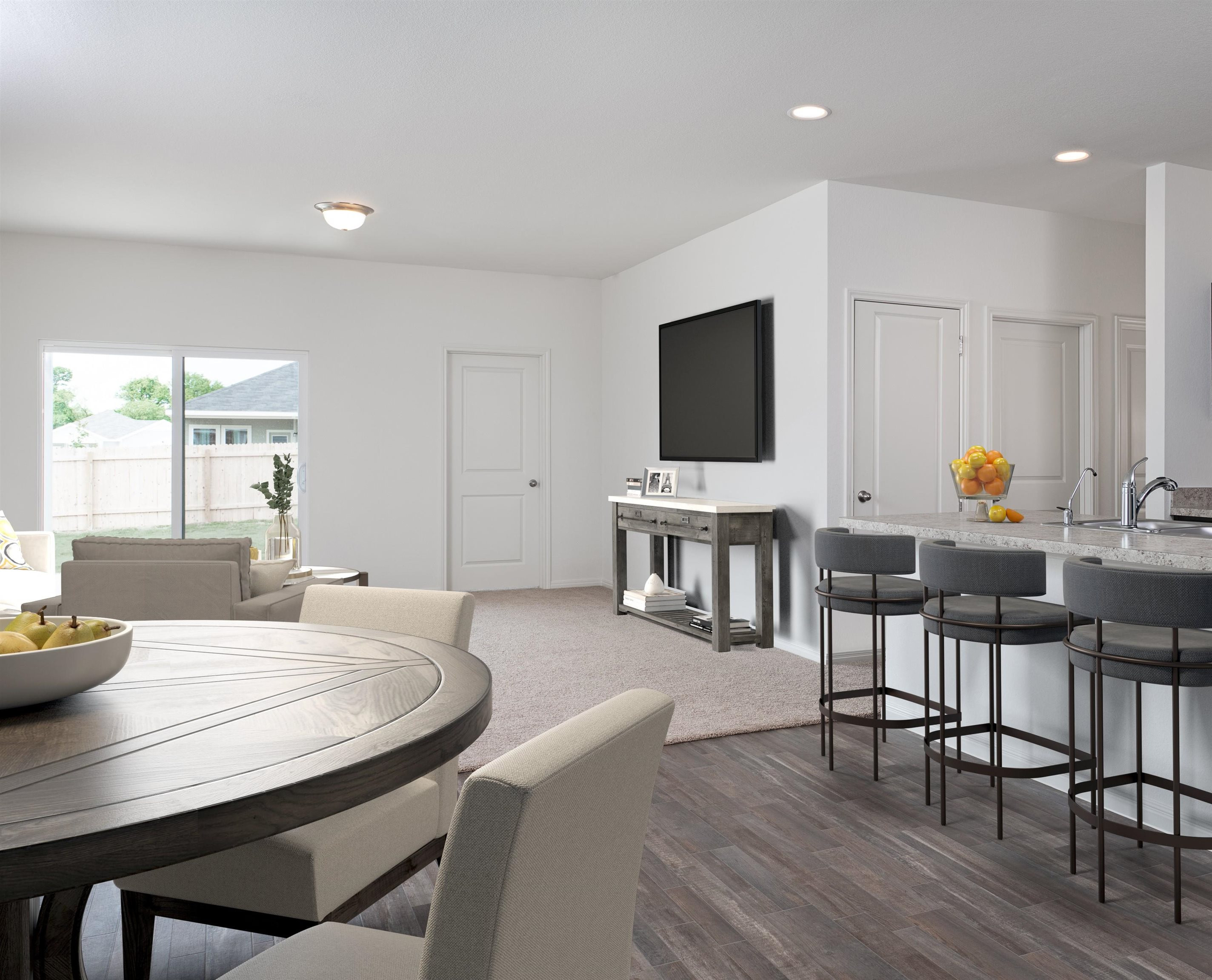 699 Cessna Drive Spring Hope, NC 27882 - Photo 6 of 29 a view of a dining room with furniture and wooden floor