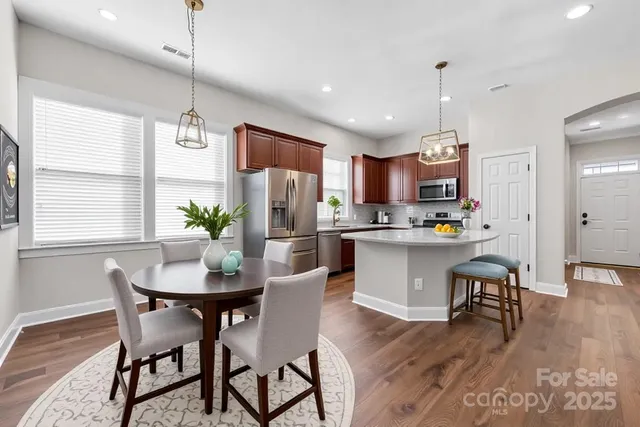 a view of a backyard with a garden