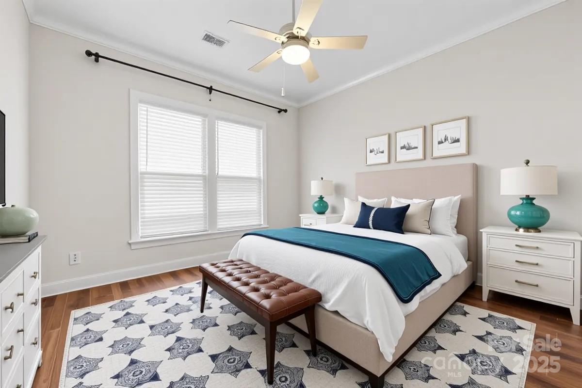 4148 Cedar Point Avenue Matthews, NC 28104 - Photo 27 of 48 a bedroom with a bed and a table