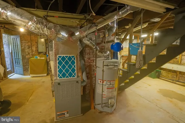 a view of water heater room