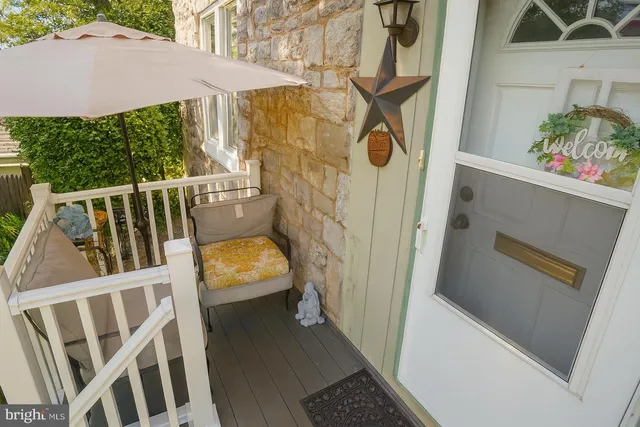 a view of outdoor space and deck